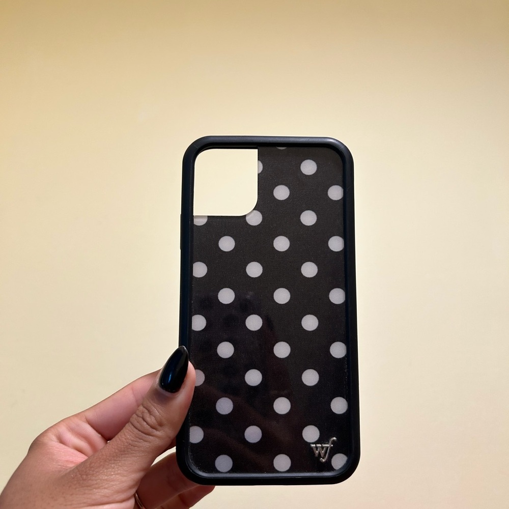 Stylish Black and White Polka Dot Phone Case